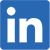 Blue LinkedIn icon